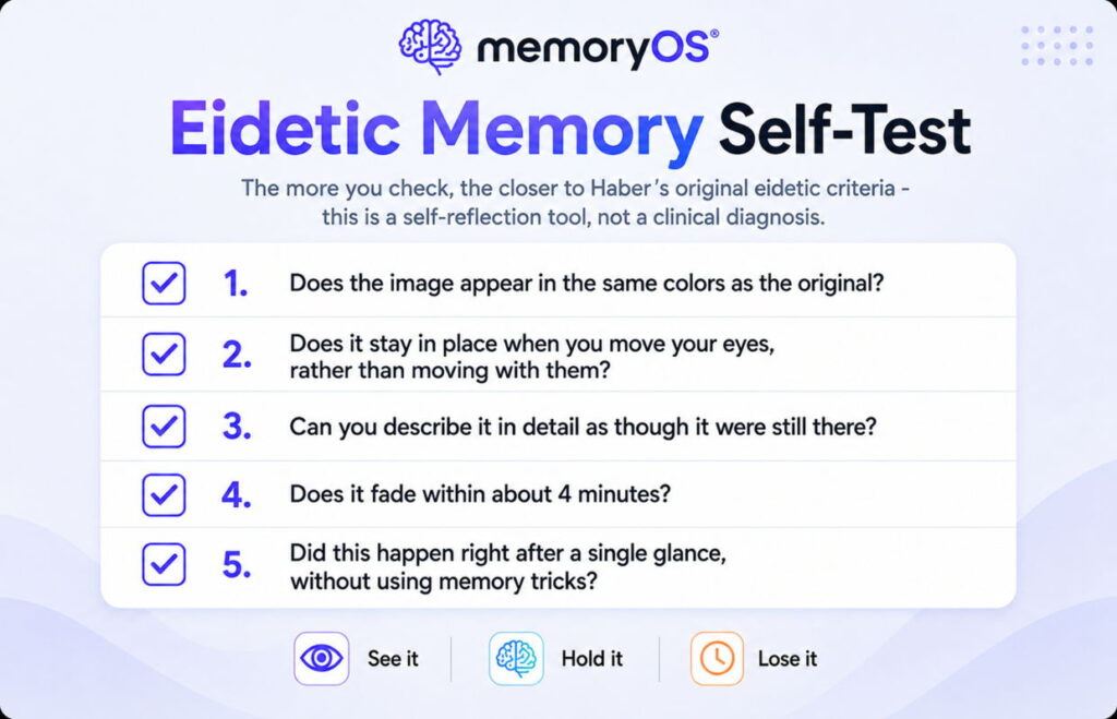 Free Eidetic Memory Test