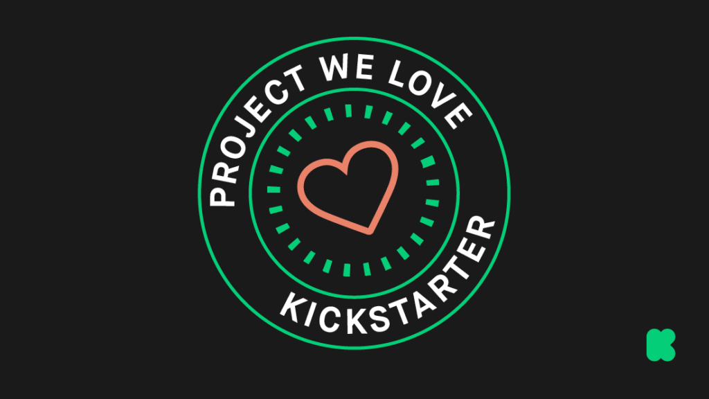 memoryOS receiving the Project We Love acknowledgment from the Kickstarter team, a rare achievement for first-time projects creators