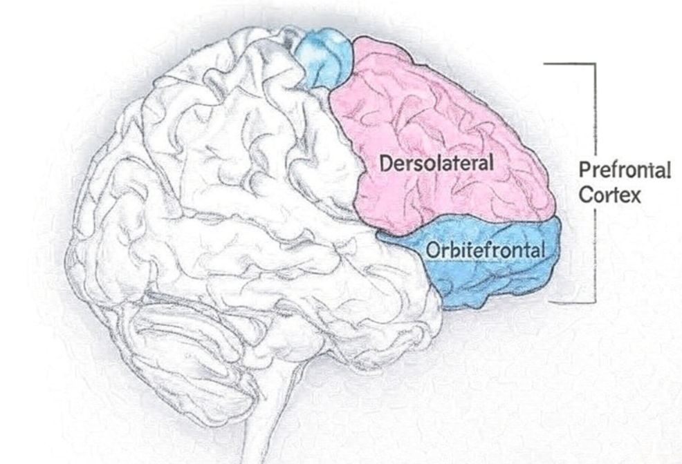 Brain areas responsible for working memory