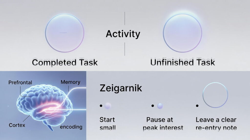 Zeigarnik Effect inphographic