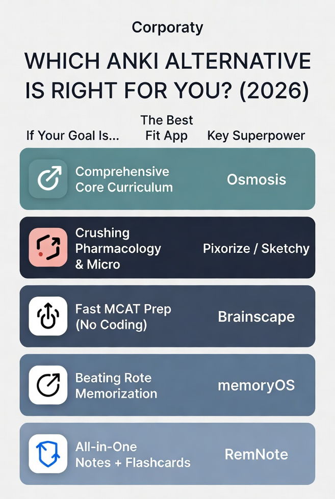 WHICH ANKI ALTERNATIVE IS RIGHT FOR YOU?